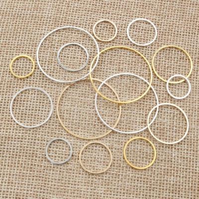 Copper Plated Earring Hoops: 20-50 Pieces (8-40mm, 60mm) Accessory Rings