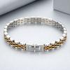 Heren RVS 5-delige schakelarmband voor Man Vrouw Sieraden Waterdicht Cadeaus Armbanden 8MM Breedte Horlogeband Stijl