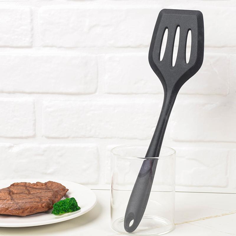 Vaření Špachtle Nepřilnavá Silikonová špachtle Děrovaná obracečka Lopatka na palačinky Pánev Kuchyňské náčiní Silikonové kuchyňské náčiní