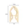 Foldable Clothes Hanger Anti Slip Clips Compact Space Saver Rack for Travel Camping Home Student Dorm