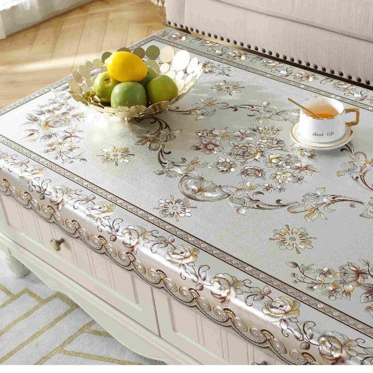 Waterproof, Oil-Proof And Anti-Scalding Coffee Table Tablecloth Leave-In Rectangular Household Living Room Light Luxury Tablecloth