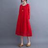 Hanmall Red Lace Long Plus Loose Perfect for and Round Flared Fashion Dress, Sleeve, Women's, Size, Figure-Flattering, Casual, Fit, Spring, Summer,