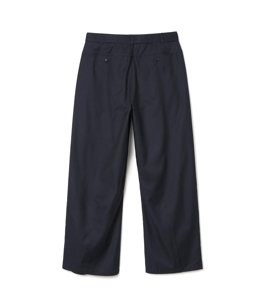 MILLO ARCHIVE Paddle Belted Trousers [Dark Navy]