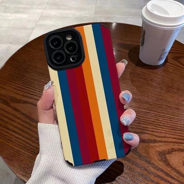 Zebra -Stripe Phone Case For Iphone 11 14 Pro Max 13 Mini 12 Camera Protection Silicone Cover For Iphone Xr Xs X 7 8 Plus Se2020