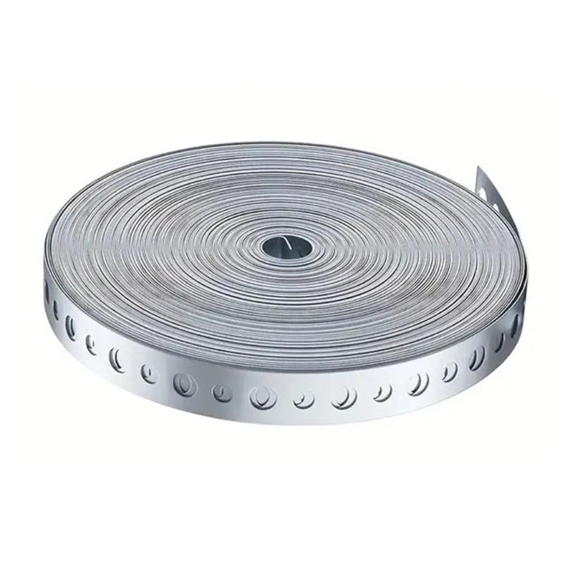 

15m Galvanized Metal Strapping Punched Holes Metal Strap for Pipe Support and Sheet Metal Processing Fixing