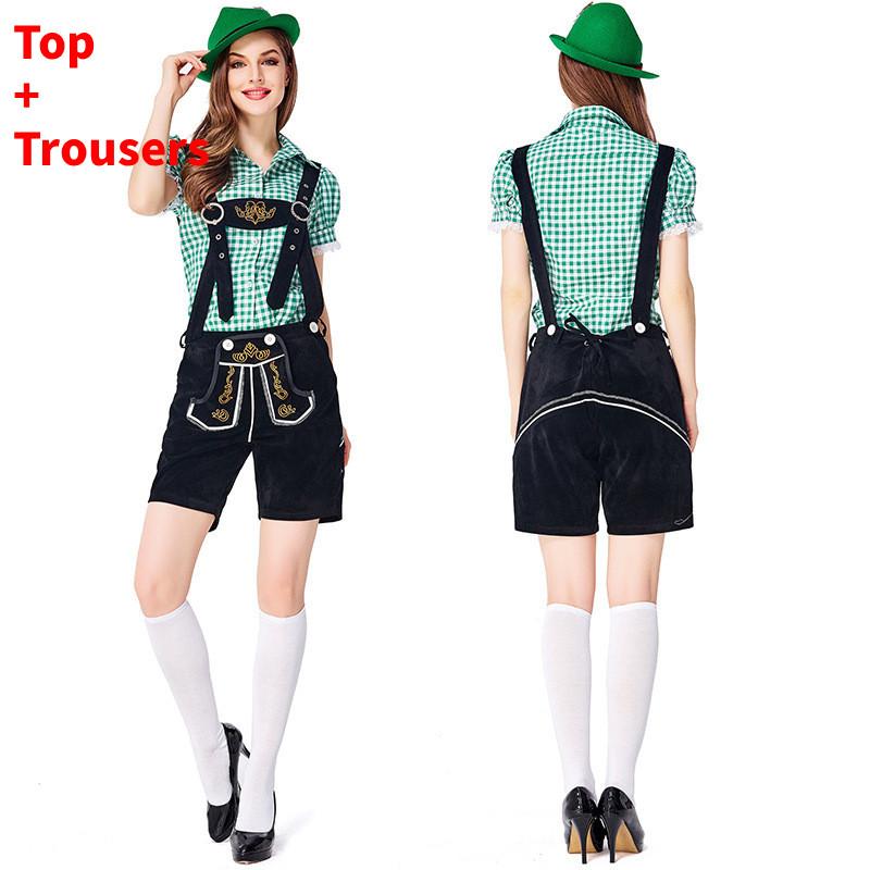Cosplay Bavarian Beer Costume Set For Women Halloween Party Performance Stage
