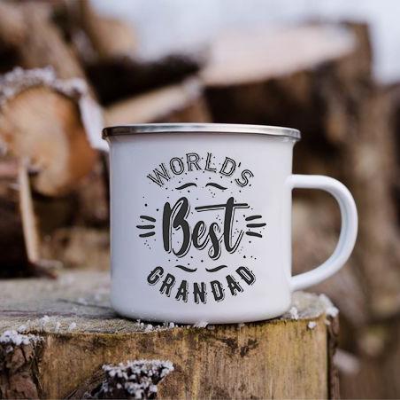 Promoted To Grandpa Mug Grandfather Coffee Mugs For Pregnancy Announcement New Baby Family Enamel Cup Surprise Gift For Grandad