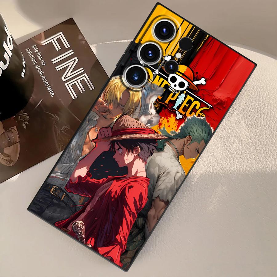 Anime Luffy Zoro Funda Phone Cover Case for Samsung Galaxy S21 S23 FE S22 S24 Plus S20 S25 Ultra S9