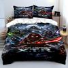 N Ninja Games Pattern Duvet Cover Set Digital Print Colorful Polyester Bedding With Zipper Closur For Kids Gifts