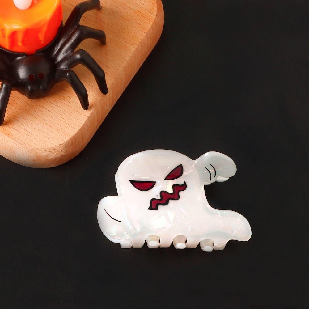 Grab Clip Halloween Hair Clip PVC Shark Clip Cute Ghost Hair Claw  Gift