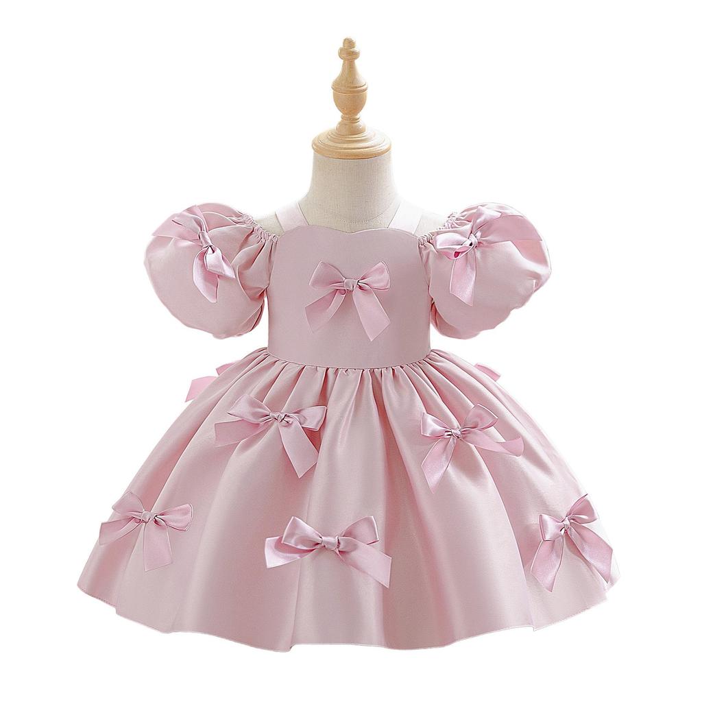 European-American Style Girls' Princess Party Dress: Formal Gown for Banquet, Fashion Show, Performance, and Evening Events.