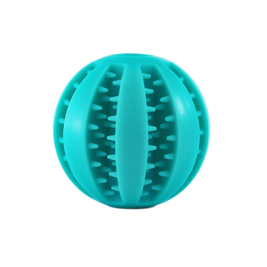 Durable Silicone Dog Chew Ball Interactive Treat Dispensing Toy for Dental Cleaning and Mental Stimulation Slow Feeding Puzzle Ball