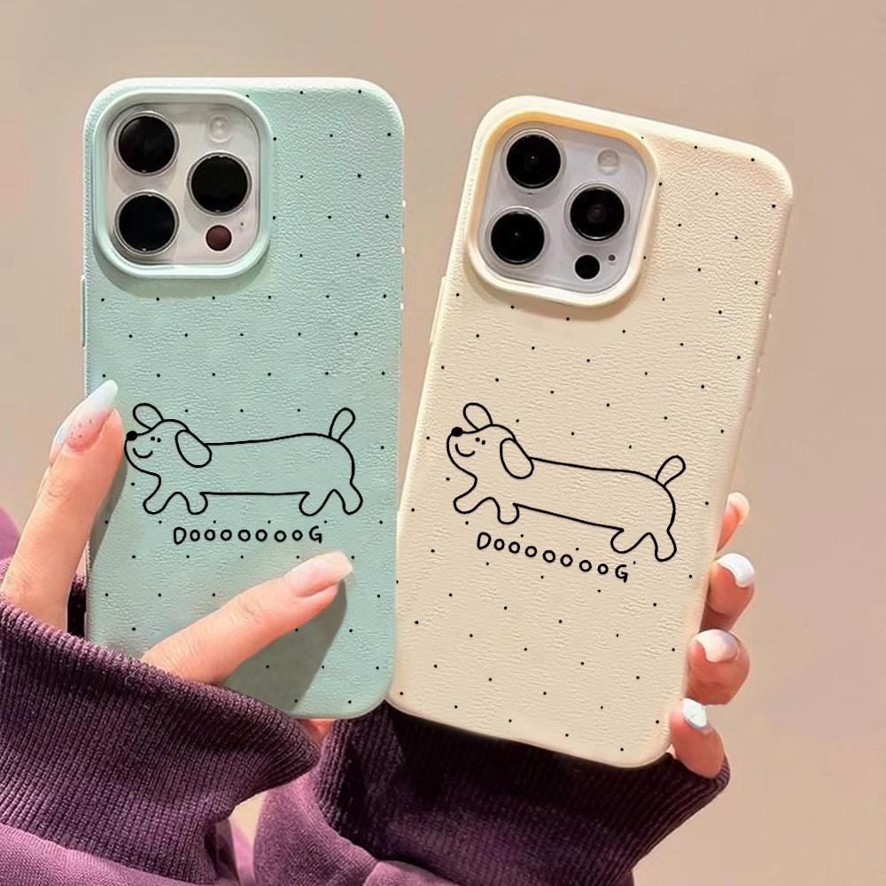 Skin-feel Phone Case for iPhone 11 13 16 Pro Max iPhone XR XS Max 14 15 Pro Max 12 13 Pro Max 16 Plus 13 Pro 14 Pro Cartoon Painted Macaron Colors