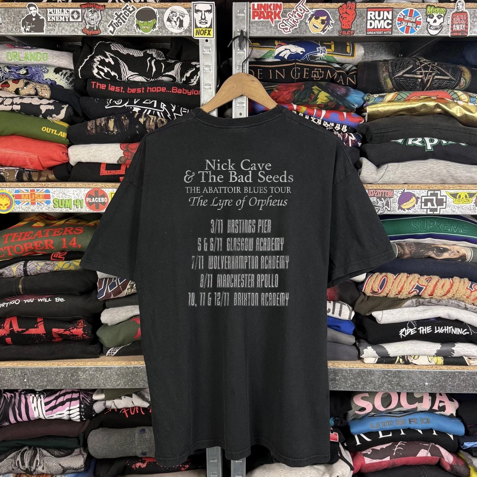 2004 Nick Cave & The Bad Seeds Promo T-Shirt Black XXL 3XL