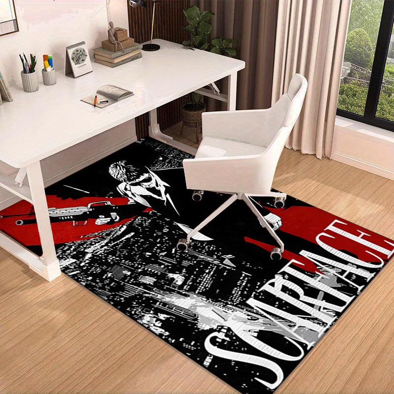 Scarface: Urban Art Carpet, Chair Rug,Rug for Office Bedroom living rooms, Doormat decor Fan Gift Christmas Gift
