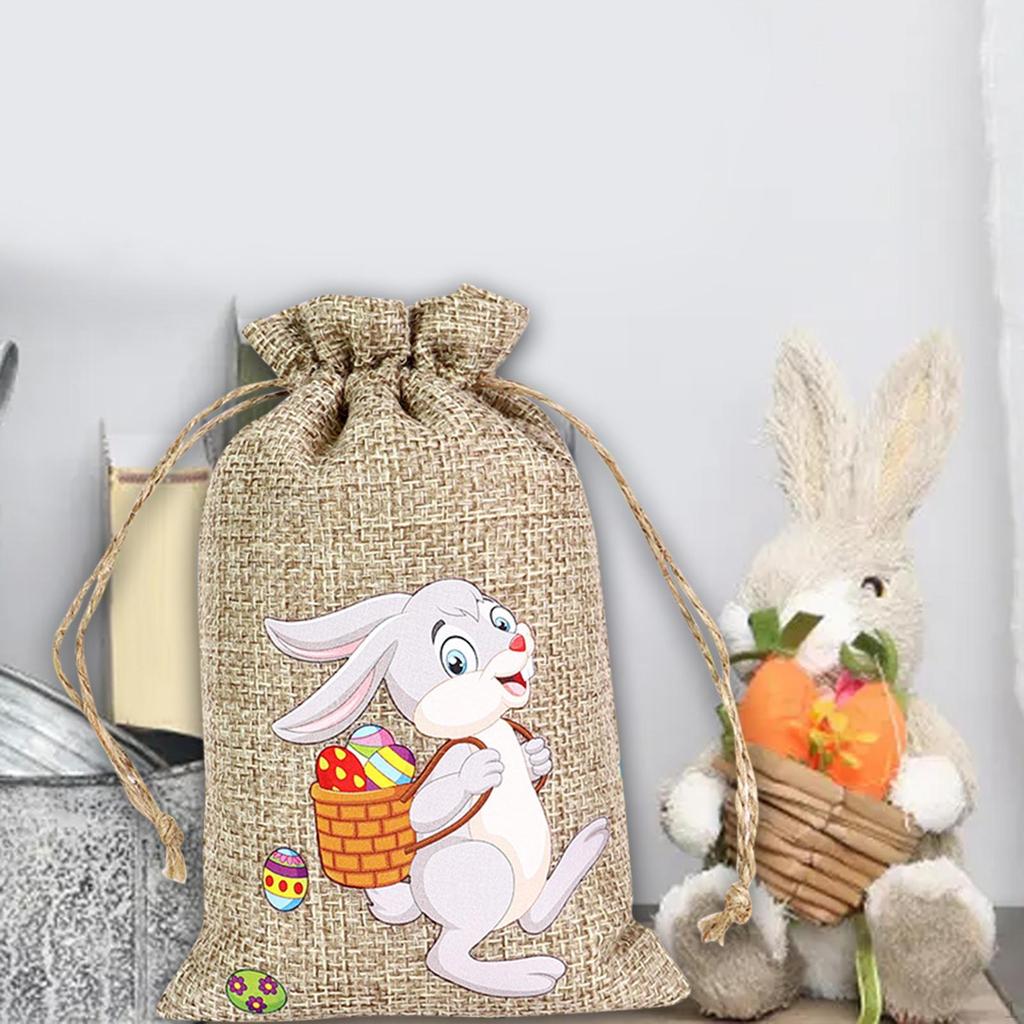 Drawstring Bag Easter Bunny Party Candy Treat for Wedding