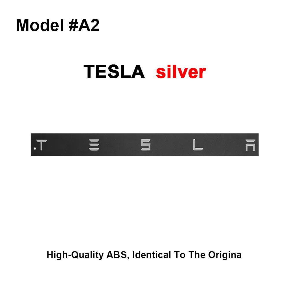 Car Sticker 3D ABS Car Emblem Tesla Letter Front Hood Rear Tailgate Trunk Decals Badge Sticker for Model 3 S X Y Auto