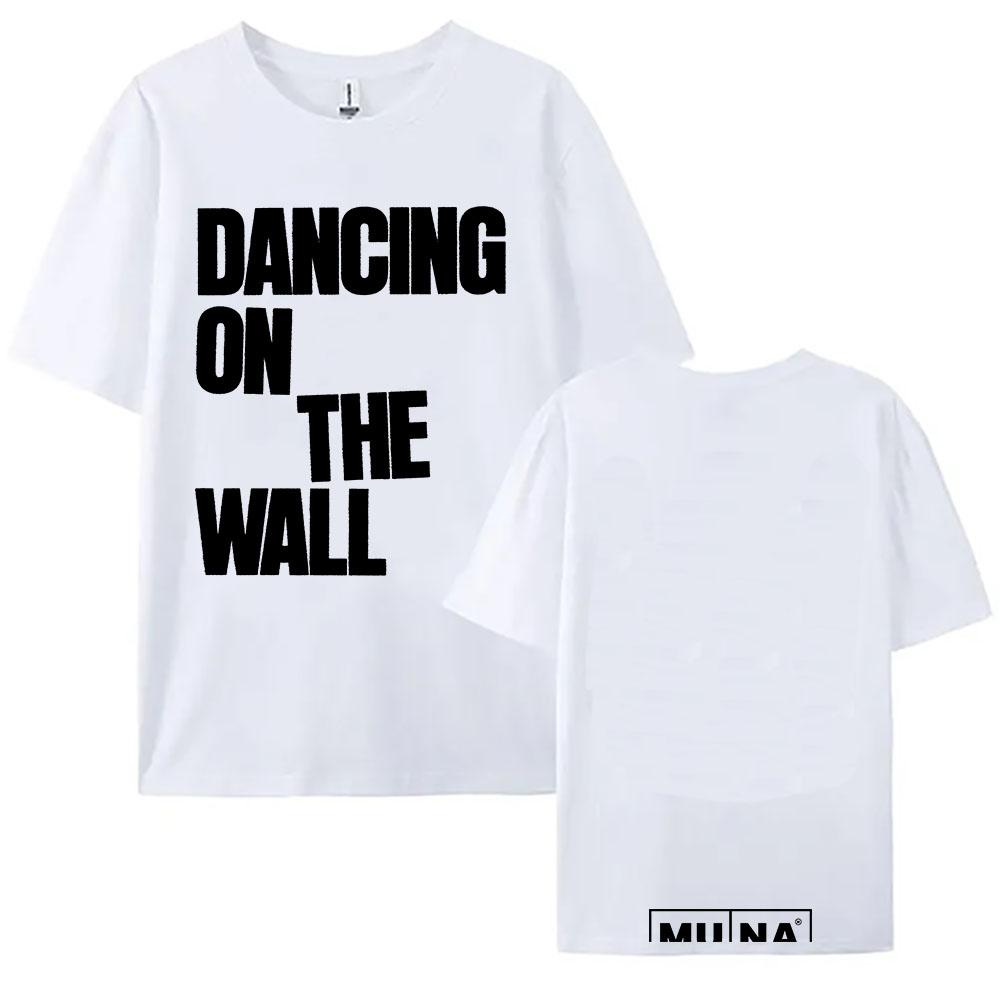 

Dancing on The Wall T-Shirt MUNA Pop Band Design Tshirts Short Sleeve Cotton Summer Female Tees O-neck Unisex Streetwear XS белый