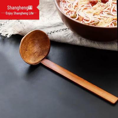 Shangheng Japanischer Stil Holz-Schöpflöffel mit langem Griff