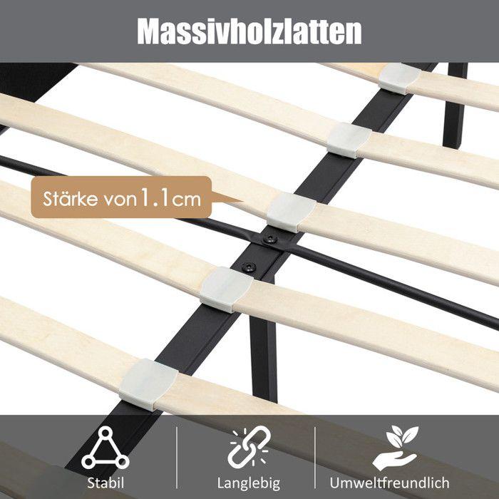 Lit - MUVOE - 140x200 Cm - Velours Gris - Tête De Lit Boutonnée - Rangement Hydraulique