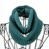 Unisex Women Winter Warm Infinity 2 Circle Cable Knit Cowl Neck Scarf Shawl