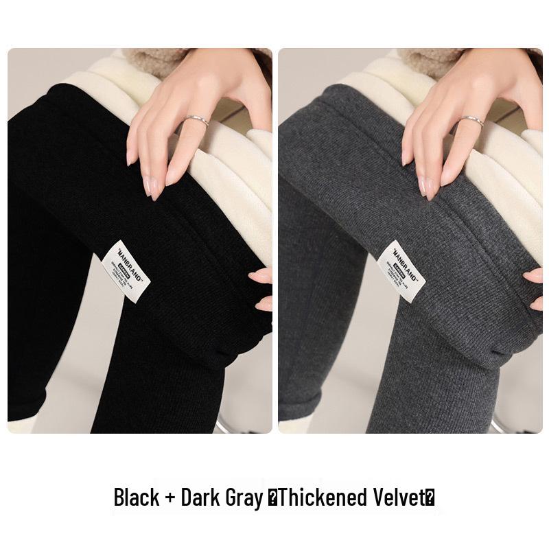 Maternity Fleece Lined Pants - Warm, Soft, Cotton, Belly-Friendly for Spring & Autumn