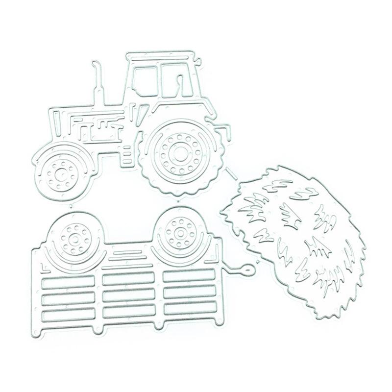 

Metal Cutting Dies for DIY Scrapbook Tractor Straw Embossing Casting Knife Mold 1
