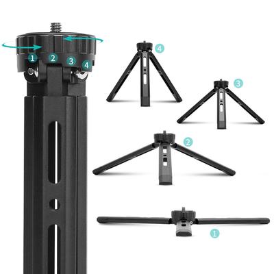 All-Metal Desktop Stand & Mini Tripod for DSLR, Camera, Phone, and Projector