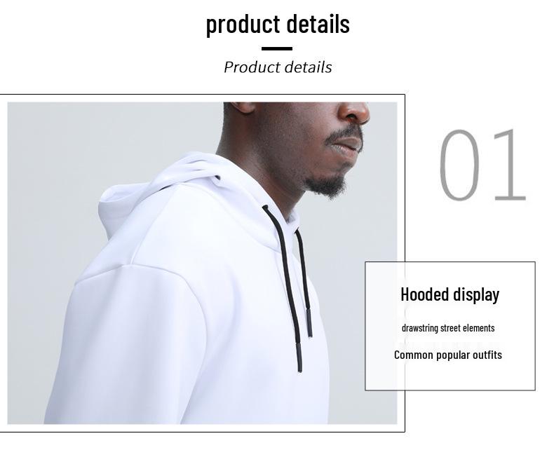 Men's Quick-Dry Hooded Sports Hoodie - Autumn/Winter, Long-Sleeve, Loose Fit, Plus Size