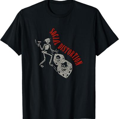 Επίσημο T-Shirt Social Distortion με Ζάρια Skelly