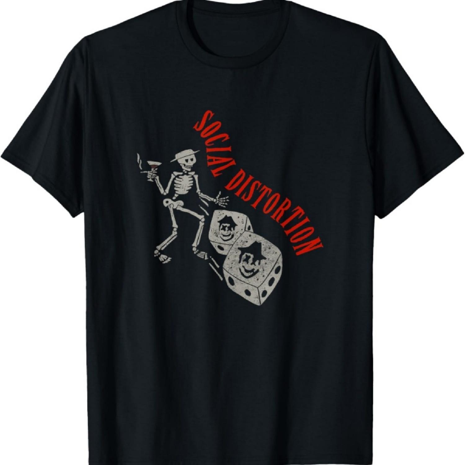 

Official Social Distortion Skelly Dice T-Shirt XXXXXL чорний