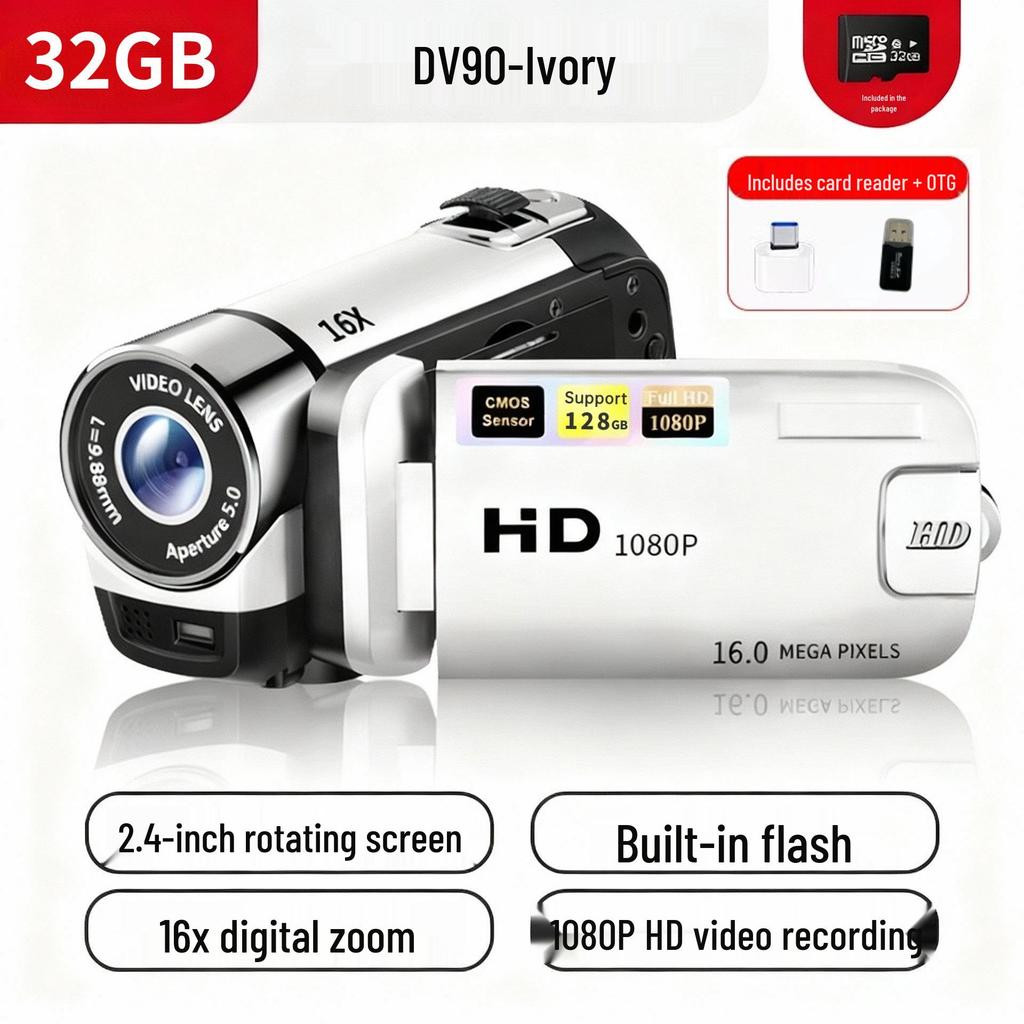 DV90 Digital Camera - 16MP HD Photo & Video Camcorder, Ideal Gift for Adults