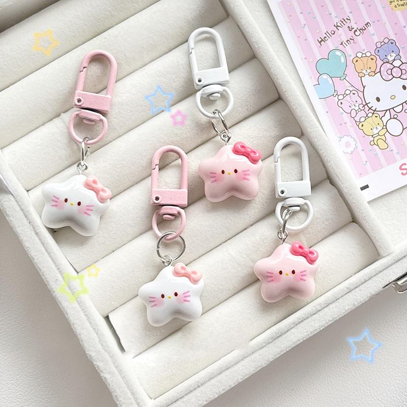 Pentagram Keychain, Sweet Cartoon Japanese Pendant, Cute Girlfriend Gift, Jewelry Ornament
