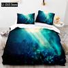 Duvet Cover Ocean Underwater World Bedding Sets With Goldfish Coral Reef Quilt Cover For Kids Teens Children Bedroom Decoration