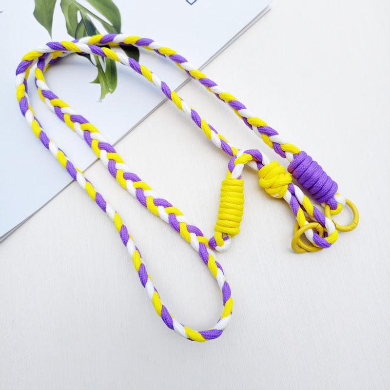 Adjustable Universal Crossbody Phone Lanyard with Woven Rope for Women, ID Card Holder Included.