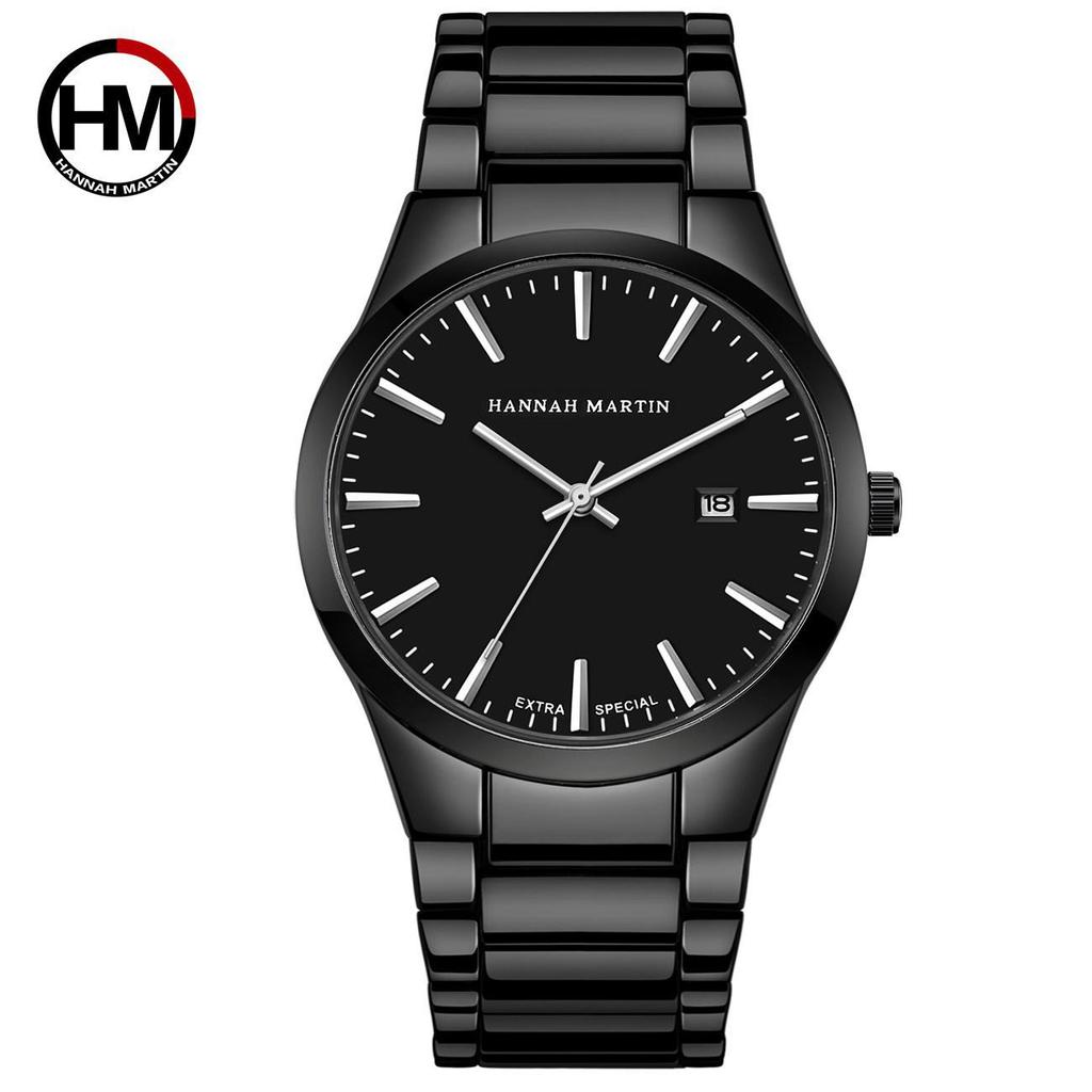 Men's Waterproof Stainless Steel Quartz Watch - Trendy Fashion Wristwatch