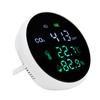 Air Quality Monitor Temperature Humidity Meter Digital Display Multifunctional Detector USB Charging