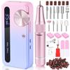 35000RPM Electric Nail Drill Machine Professional Nail Drills for Gel Nails Polish Rechargeable Portable Nail File Manicure Tool