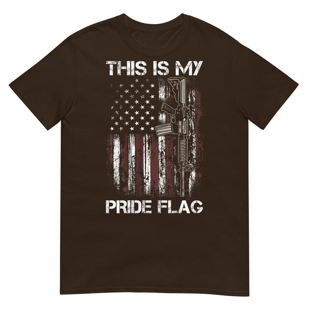 This Is My Pride Flag Gun Usa American 4th Of July (On Back) TShirt