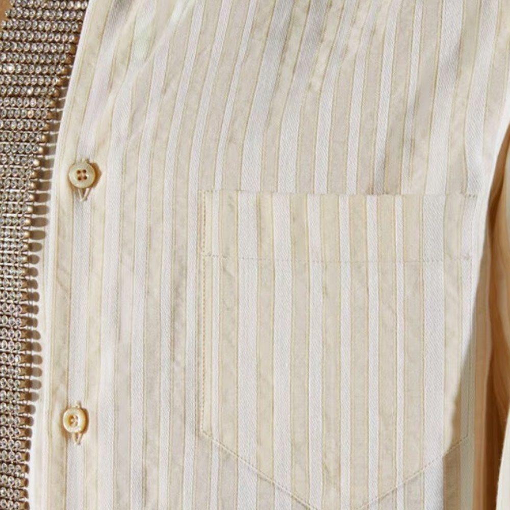 Gucci Washed Striped Long-sleeve Shirt 714693-ZAEC1-9863
