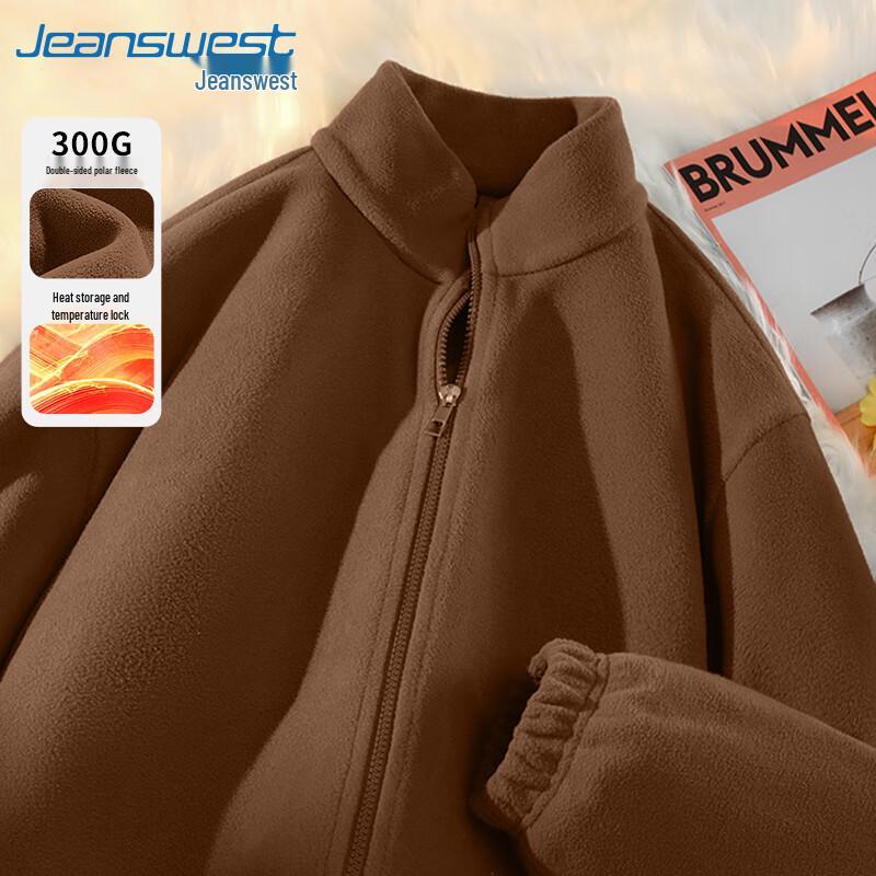 

Jeanswest Men s Fleece-Lined Stand Collar Jacket M