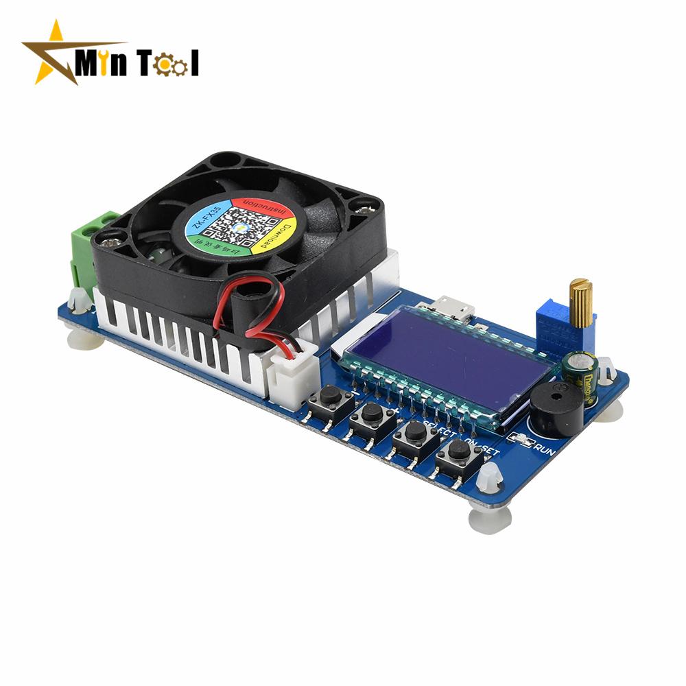 25W 35W 4A/5A Electronic Load Current Voltage Power Battery Capacity Tester USB Protection LCD HD Display Adjustable Resistance