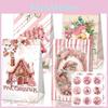 Food Christmas Candy Packaging Bags Holiday Party Decor With Adhesive Stickers