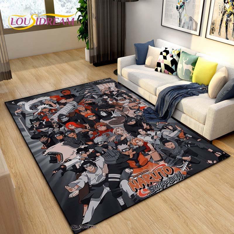 Bandai Naruto Cartoon Anime Carpet for Living Room Bedroom Cute Rugs Kitchen Door Kids Un-slip Floor Mats Alfombra Birthday Gift