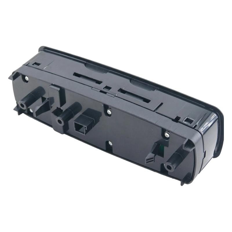 Car Interior Window Lift Panel 2518200110 for Routine Repair, Black Door Control Piece with Four Lift Buttons, Mirror Adjust Pad and Lock Key Layout