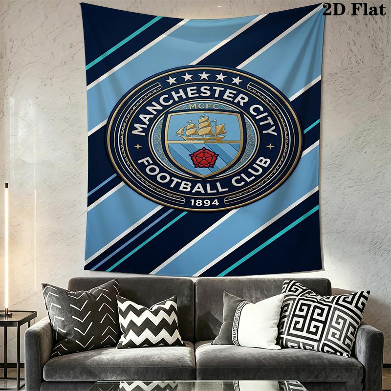 Manchester City Football Club Crest Bedding 1 Duvet Cover 2 Pillowcase Without Core Duvet Cover And Pillowcase Soft And Comfortable