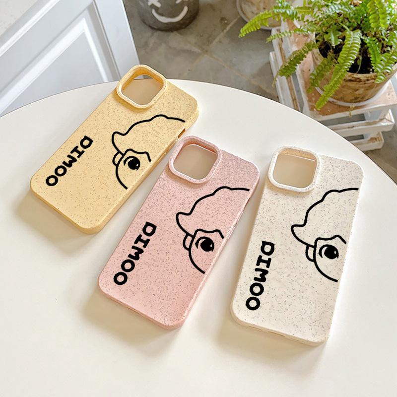 Pouzdra na mobilní telefon pro iPhone 11 13 XR 15 Pro Max 12 14 Pro Max Pouzdro iPhone 16 7 Plus 8 Plus XS Max Rozložitelné a ekologické proti pádu