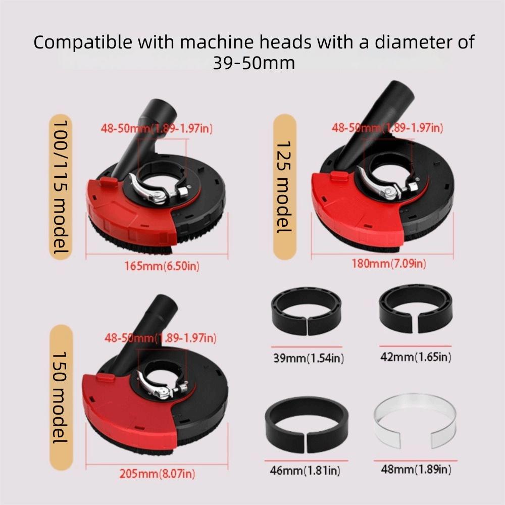 Vacuum Attachment Angle Grinder Dust Shroud Adjustable Attachment Multiple Attachments Grinding Dust Shroud