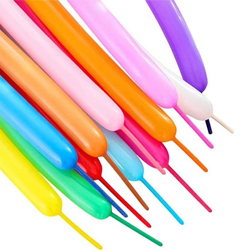 50/100PCS Long Balloon Latex Children DIY Toy Woven Balloon Design Cute Cartoon Color Elastic Kids Boys Girls Birthday Gifts TMZ