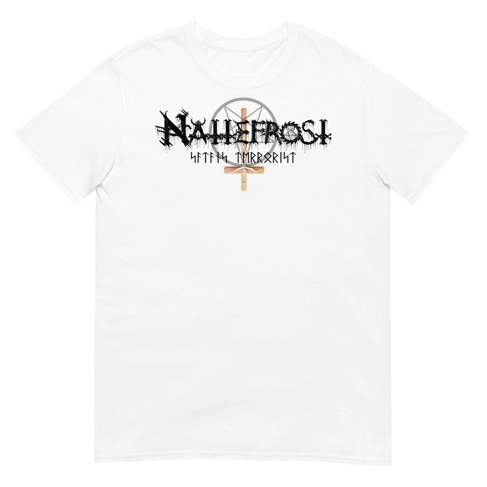 NATTEFROST  Logo  (White) (One Sided) T-SHIRT XL